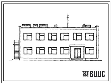 Фасады Типовой проект 416-4-40 Бытовые помещения для 50 станционных рабочих.