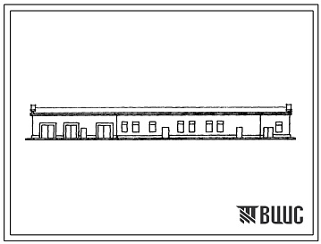 Фасады Типовой проект 416-4-25 Бытовой корпус для складов минеральных удобрений на 20-30 человек.