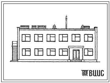 Фасады Типовой проект 416-4-40 Бытовые помещения для 50 станционных рабочих.