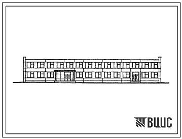 Фасады Типовой проект 416-4-73 Служебно-бытовое здание для локомотивных бригад на 300 человек (в конструкциях серии ИИ-04)