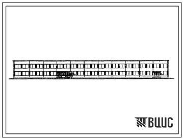 Фасады Типовой проект 416-4-16/72 Здание бытовых помещений для нефтеперерабатывающих заводов на 200 человек с административными помещениями и здравпунктом