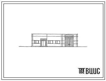 Фасады Типовой проект 416-7-275.12.87 Весовая с проходной хладобойни для скота мощностью 10  мяса в смену