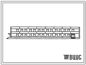 Фасады Типовой проект 416-9-18.83 Служебно-бытовое здание со столовой для промзоны двух отделений садоводческого хозяйства с площадью сада 1200 га