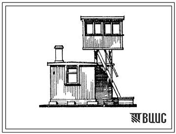 Фасады Типовой проект 416-7-116 Наблюдательный пункт. Тип 2. Стены щитовые