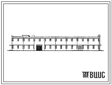 Фасады Типовой проект 416-7-104 Подсобный корпус для комбикормовых заводов производительностью 650-700 т/сутки