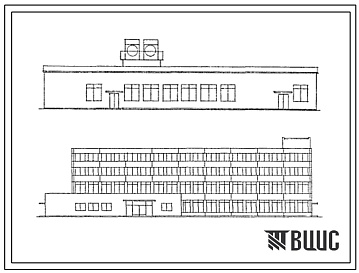 Фасады Типовой проект 416-2-4 Областной центр измерительной техники рабочей площадью до 3000 м2.