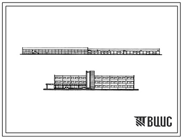 Фасады Типовой проект 414-2-29 Винный завод мощностью 3,0 млн.дал в год.