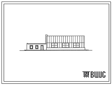 Фасады Типовой проект 411-9-16.12.87 Пункт технического обслуживания (ПТО) нижескладского оборудования