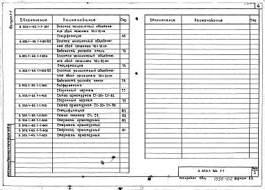 Состав альбома. Серия 3.503.1-65 ОпорыВыпуск 1-1 Опоры из железобетонного шпунта и спаренных свай. Схемы расположения элементов и монолитные участки